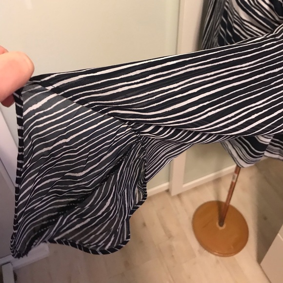 Alfani Navy Blue Striped Top - Picture 5 of 5